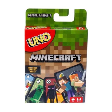 UNO Minecraft - Kortspil for 2-10 spillere med Minecraft-tema