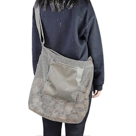 Soppjakt Foraging Bag, Mesh Pouch Innhøstingspose Sammenleggbar Fruktinnsamling Plukk Soppkurv-Yvan (FMY)