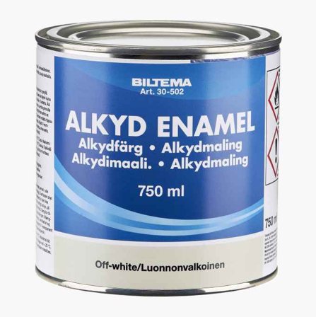 Alkydfärg off-white 0 75 liter