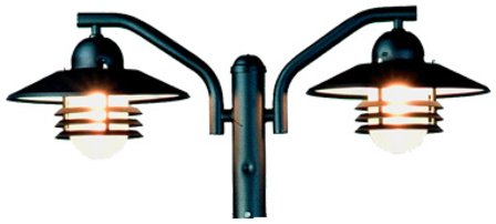 Westal Tellus II stolpearmatur sort, 300 x 300 x 768 mm, E27, Belysning