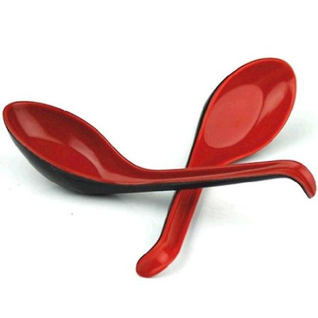 20 stk Miso-suppe skje 6,3 tommers risskje med krok, langt håndtak