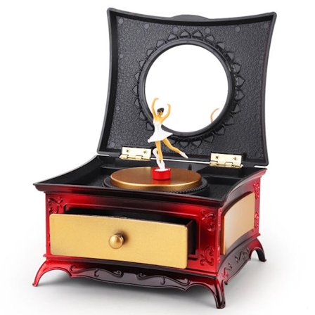 Retro ballett musikkboks smykkeskrin kreative ornamenter musikkboks bursdagsgave til jente bestevenn barn