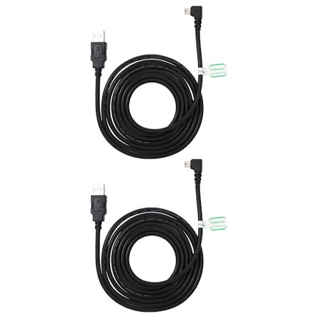 2 st 1,8 m Mini USB till USB Vinklad Kabel för Mobil HD Dataöverföring Elektronisk Utrustning