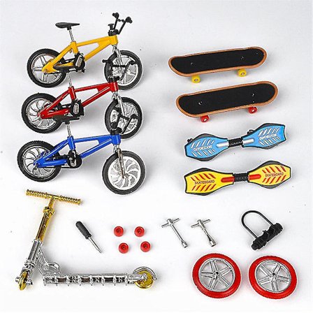 Finger Scooter Skateboard Mini Finger Bike Leke DIY-sett for Voksne Festgave (Farge: 198 Sett)