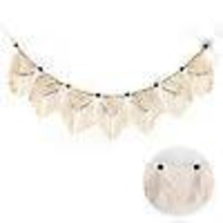 Makrame Vævet Kvast Vævet Chic Lille Flag Hjem Vægdekoration