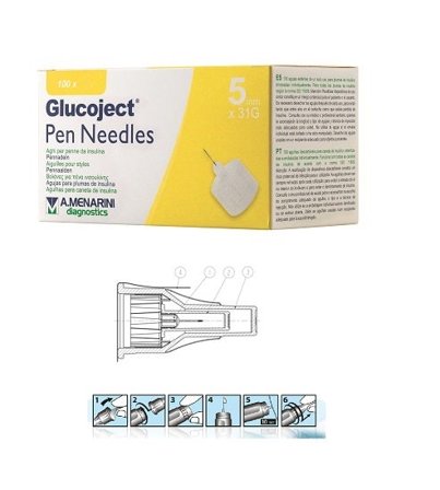 Glucoject Ago Per Penna Insulina 5mm Gauge 31 100 Pezzi