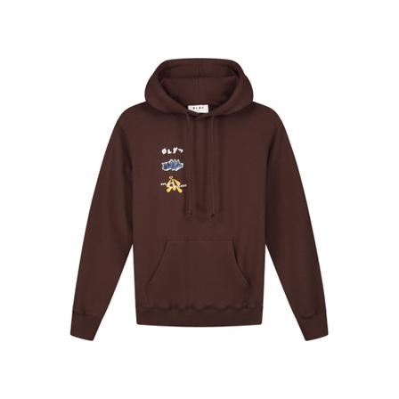 Olaf Hussein Cloud hoodie , Bruin , Heren , Maat: XL