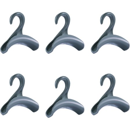 Håndtaskekrog, Sæt med 6, Håndtaskeholder, Taskeophæng, til opbevaring på tøjstænger eller på det teleskopiske system, Opbevaring af damehåndtasker