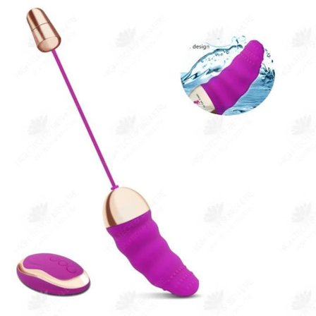 Vibrerende massage stik - HTBE - Vandtæt silicone - Trådløs fjernbetjening - 10 hastigheder - USB genopladelig