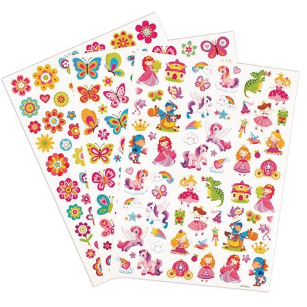 PLAYBOX Stickers sagor, fjärilar och blommor 221/fp - Lyreco - Skola och förskola - Hobbymaterial - Bokmärken och stickers