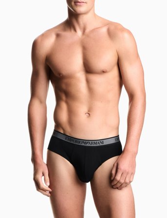 Emporio Armani 3 Pack Bottom - Black - M