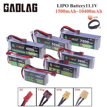 3S 11.1V Lipo Battery Deans T / XT60 1500mAh 1800mAh 2200mAh 2800mAh 4200mAh 5200mAh 7200mAh För RC Car Truck Buggy Racing Boat