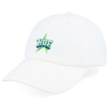 HUF - Vit unconstructed Keps - All Star 6 Panel Cv Hat Ivory Dad Cap @ Hatstore