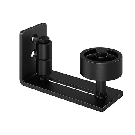 1 pakke skydedørsgulvskinner, justerbar vægmonteringssupport