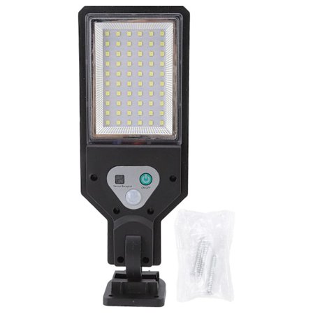 Aurinkoenergiakäyttöinen katuvalo 60LED IP65 Vedenkestävä Ulkoilma langaton aurinkoenergialla toimiva seinävalaisin pihalle, polulle, puutarhaan