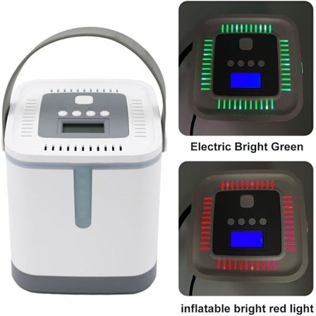 Digital uppblåsare med LED-ljus, bärbar 12V bil luftkompressor, 3 meter uppblåsbar linje