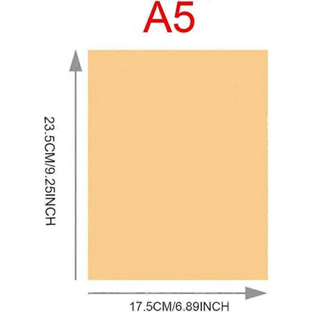 A5 Ringbind, Kraft Håndtagsmappe Omslagsbind til Skolekontor - 6 Ringe - 17,5 * 23,5 * 3,5 cm