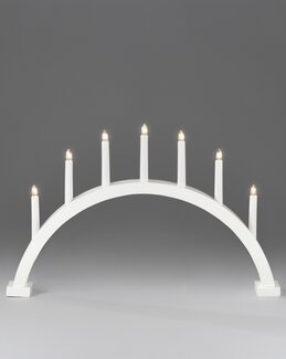 Adventtikynttelikkö LED Valkoinen Valkoinen