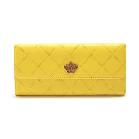 Läderplånbok Myntväska GUL Gul