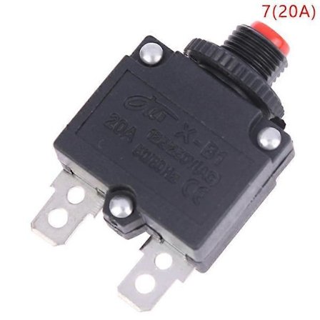 5A 6A 8A 10A 15A 20A Termisk Bryter Strømbryter Overbelastningsvern Sikring