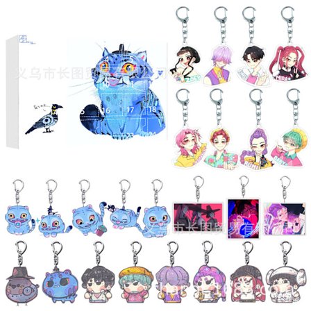 K-pop Demon Hunters Akryl Adventskalender Set - 24 dagars överraskningspresentförpackning för fans och barn