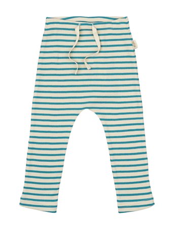 Pants Modal Striped Bottoms Leggings Green Petit Piao