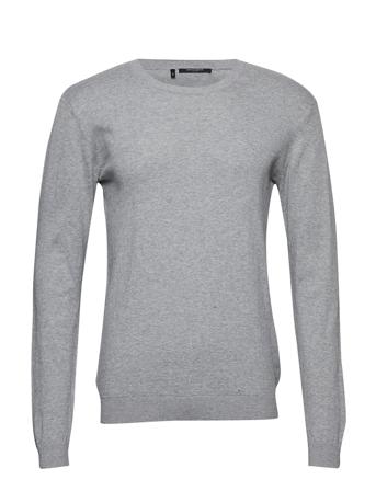 Gerhard O-Neck Ls Neulepaita Pyöreä Kaula-aukko Harmaa Bruuns Bazaar