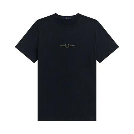 Fred Perry, T-Shirt Zwart, Heren, Maat:M,Katoen