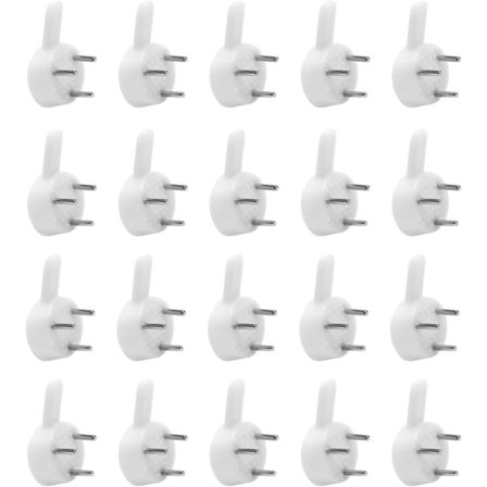 2,5 x 1,4 cm 20 stk. Hardwall-oppheng for maskinvare Betongveggkroker Usynlige spikerhengere Sporløse bildeoppheng for vegg Ingen skade 