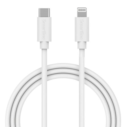 Smartline Lightning Kabel Till USB-C 3A 3m Vit