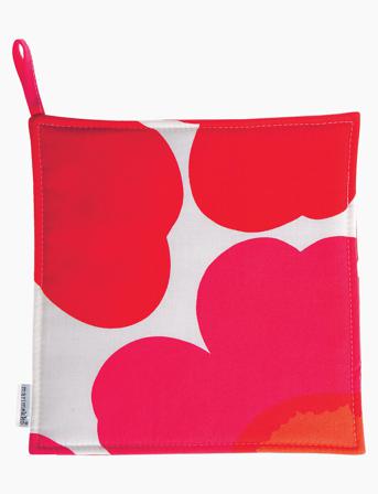 Pieni Unikko Pot Holder Home Textiles Kitchen Textiles Oven Mitts & Gloves Punainen Marimekko Home