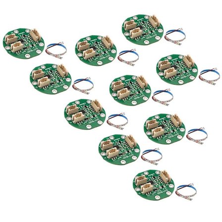Berøringssensor Modul Kretskort DIY PCB Følerkrets Chip med LED-stripe og Kabler 10stk (RGB