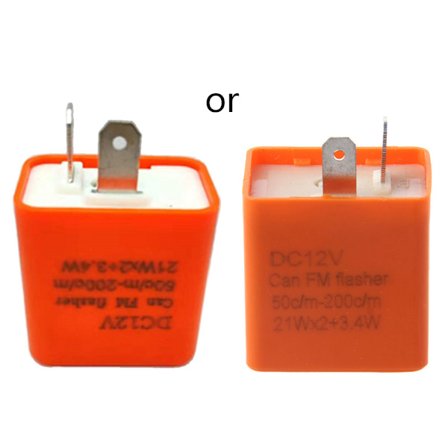 12V 2-benet Motorcykel Blinklys Justerbart LED Blinkrelæ Blinklysindikator