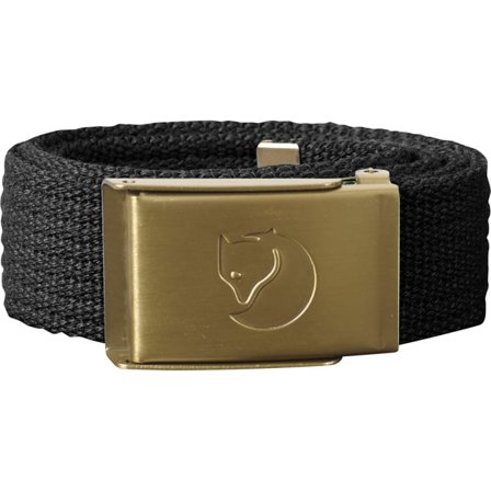 Fjällräven Kids Canvas Brass Belt in Dark Grey