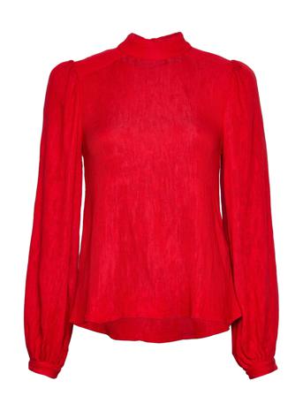Slfmadina Ls Top B Pitkähihainen Pusero Paita Punainen Selected Femme