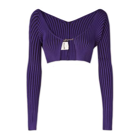 Jacquemus, Cardigans Paars, Dames, Maat:S