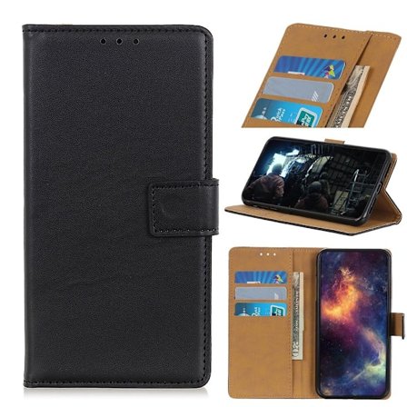 Wallet Stand Mobiltelefon Taske til Xiaomi Redmi Note 9 Pro - Sort