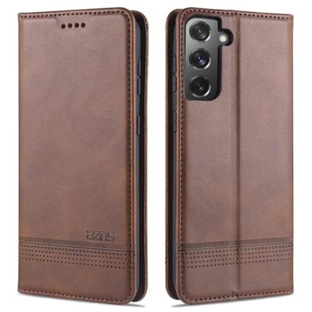 Samsung Galaxy S21 - Azns Flip Fodral - Brun Brown Brun