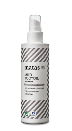 3 for 2 - Matas Striber Mild Bodyoil Uden Parfume 200 ml, Skincare, Kropspleje, Bodylotion