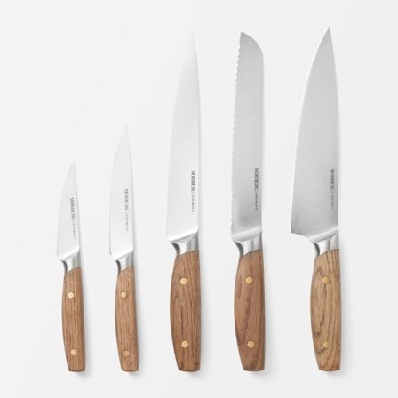 Åhléns Home Knivset 5 delar Morberg x Köksredskap Silver ONESIZE