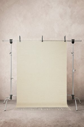 Jotex - Bomullsteppe Akryl/Bomull/Polyester/Viskose Naturhvit LONE - Kjøp Bomulls- & filleryer hos Jotex