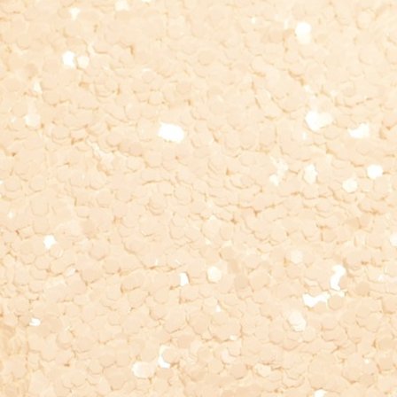 White Glitter Hex - 1mm