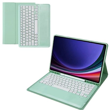 Type G A810B For Samsung Galaxy Tab S10+/S9 FE+/S9+ 12.4" X610/X616 Avtakbart Bluetooth-tastatur