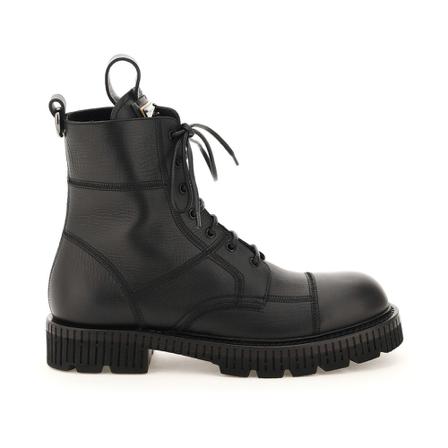 Dolce & Gabbana bernini lace-up Stövlar svart, Herr, Herr, Storlek: 40 EU