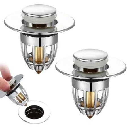 Pop-up Vaskpropp – Universell Vaskpropp for Bad, Passer 34–40 mm Avløpshull_TF_TF