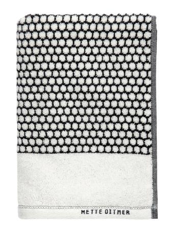 Grid Bath Towel Home Textiles Bathroom Textiles Towels & Bath Towels Guest Towels Valkoinen Mette Ditmer