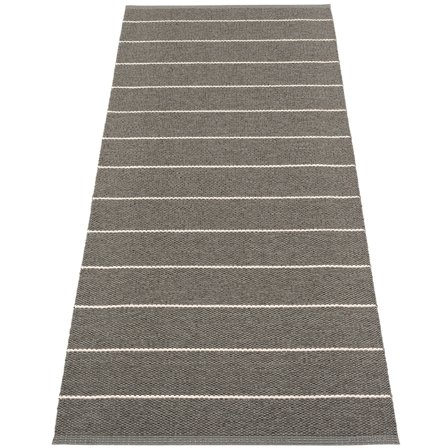 Pappelina Gulvtæppe Carl, 70 x 270 cm., black/charcoal - Sort | KitchenOne