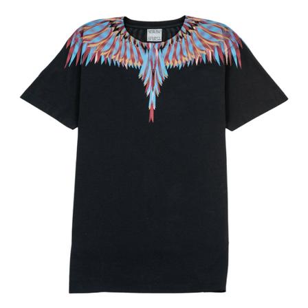 Marcelo Burlon, Wings Print T-Shirt Zwart, Heren, Maat:S
