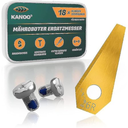 18 Pak Titanium Reserveknive til Bosch Indego Robotplæneklippere