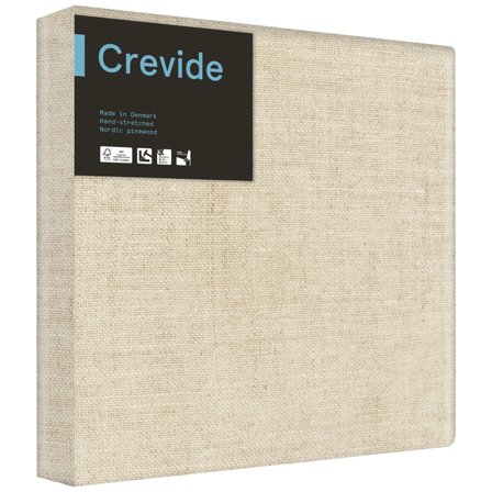 Crevide Djup Målarduk 3D Linne Natur 40x40